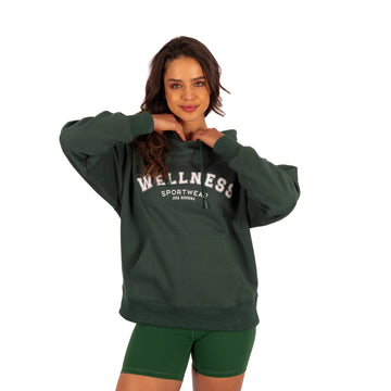 Poleron Hoddie Oversized Verde