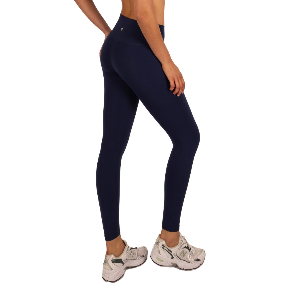 Calza Deportiva Tiro Alto 7/8 Azul Oscuro