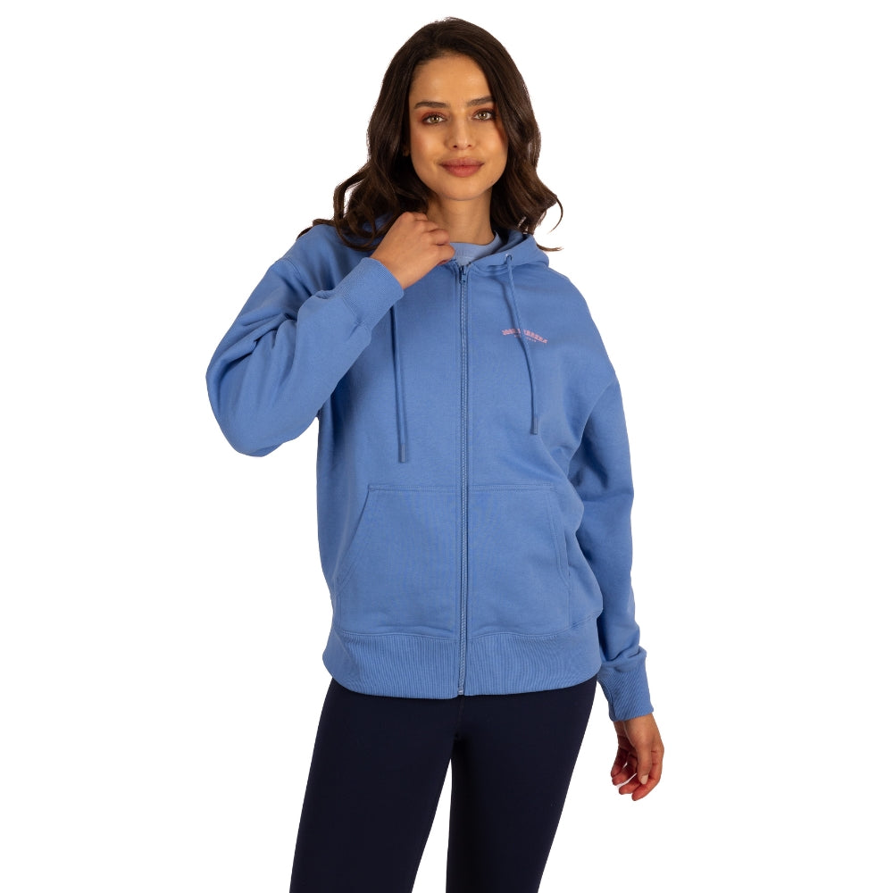 Poleron Hoddie Oversized con Cierre Azul