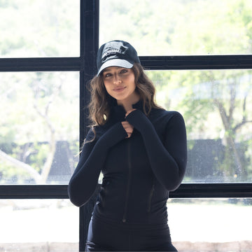 Chaqueta Deportiva Con Cierre Negro