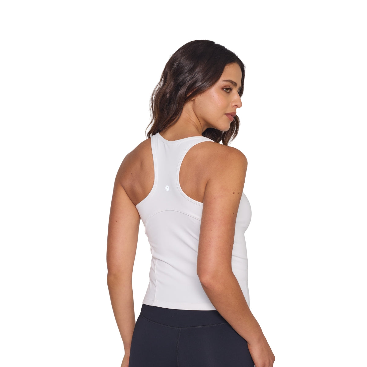 Polera Deportiva Elasticada Sin Mangas Emilia Blanco