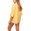 Camisa Manga corta Mujer Viscosa Amarilla