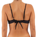 Top de Bikini Escote Redondo Recogido Lucy Negro