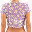 MESH CROP TOP FLOWER LOVE TUL