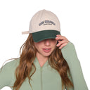 Gorro Tipo Jockey Bordado Jose Herrera Crema Verde Blanco