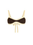 Top de Bikini Escote Redondo Francesca Rib Cafe Amarillo