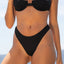 Bottom de Bikini sin Elástico Alegra Negro