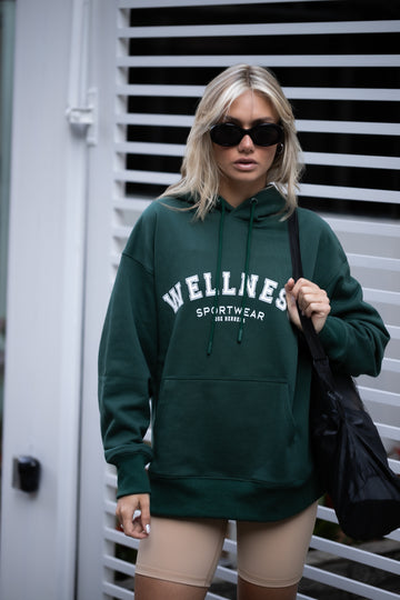 Poleron Hoddie Oversized Verde