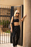 Jogger Mujer Fluido Negro