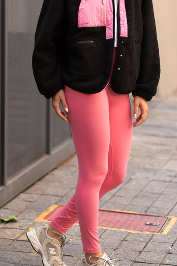 Calza Deportiva Mujer 7/8 Rosa