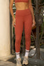 Calza Deportiva Mujer 7/8 Terracota