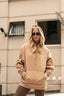 Poleron Hoddie Oversized Café Claro