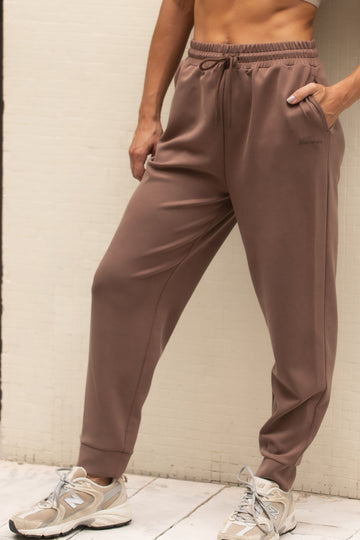 Jogger Mujer Modal Café