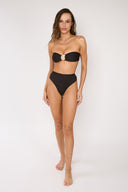 Bottom de Bikini Tiro Alto Alessandra Negro