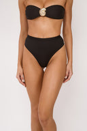 Bottom de Bikini Tiro Alto Alessandra Negro