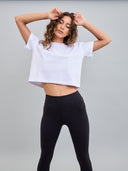 Polera Basica Corta Blanca