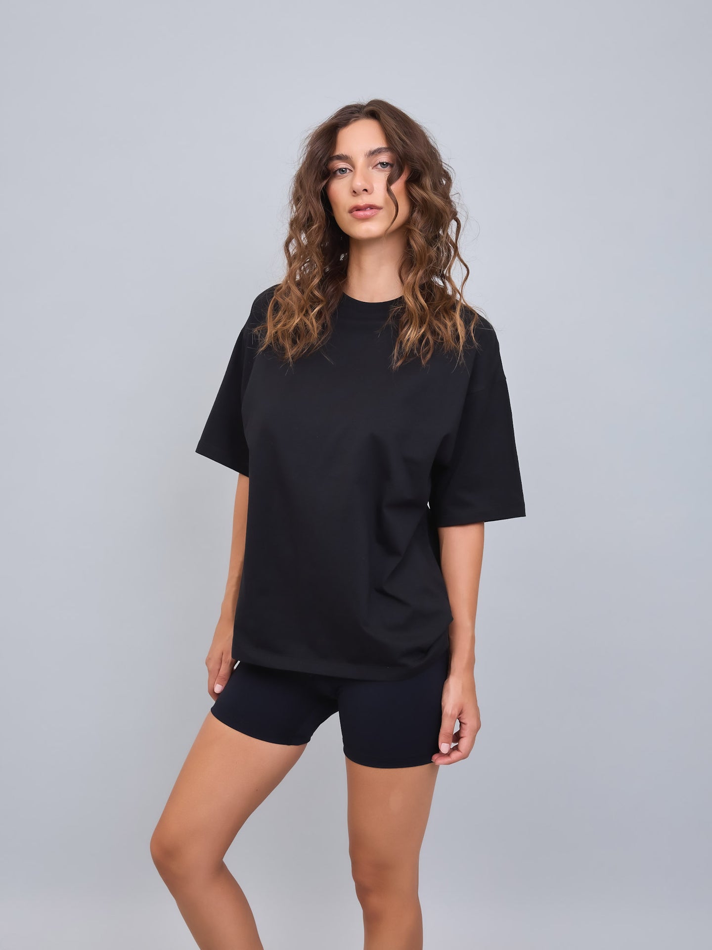 Polera Basica Oversized Negro
