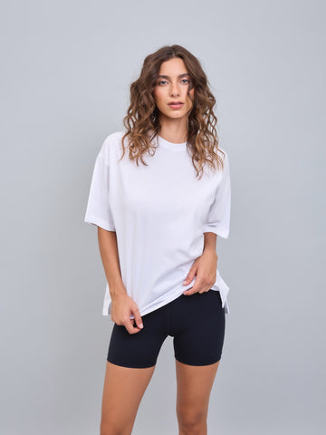 Polera Basica Oversized Blanco
