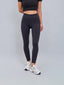 Calza Deportiva 7/8 Pretina Cruzada Negro