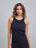 Polera Deportiva Elasticada Sin Mangas Emilia Negro