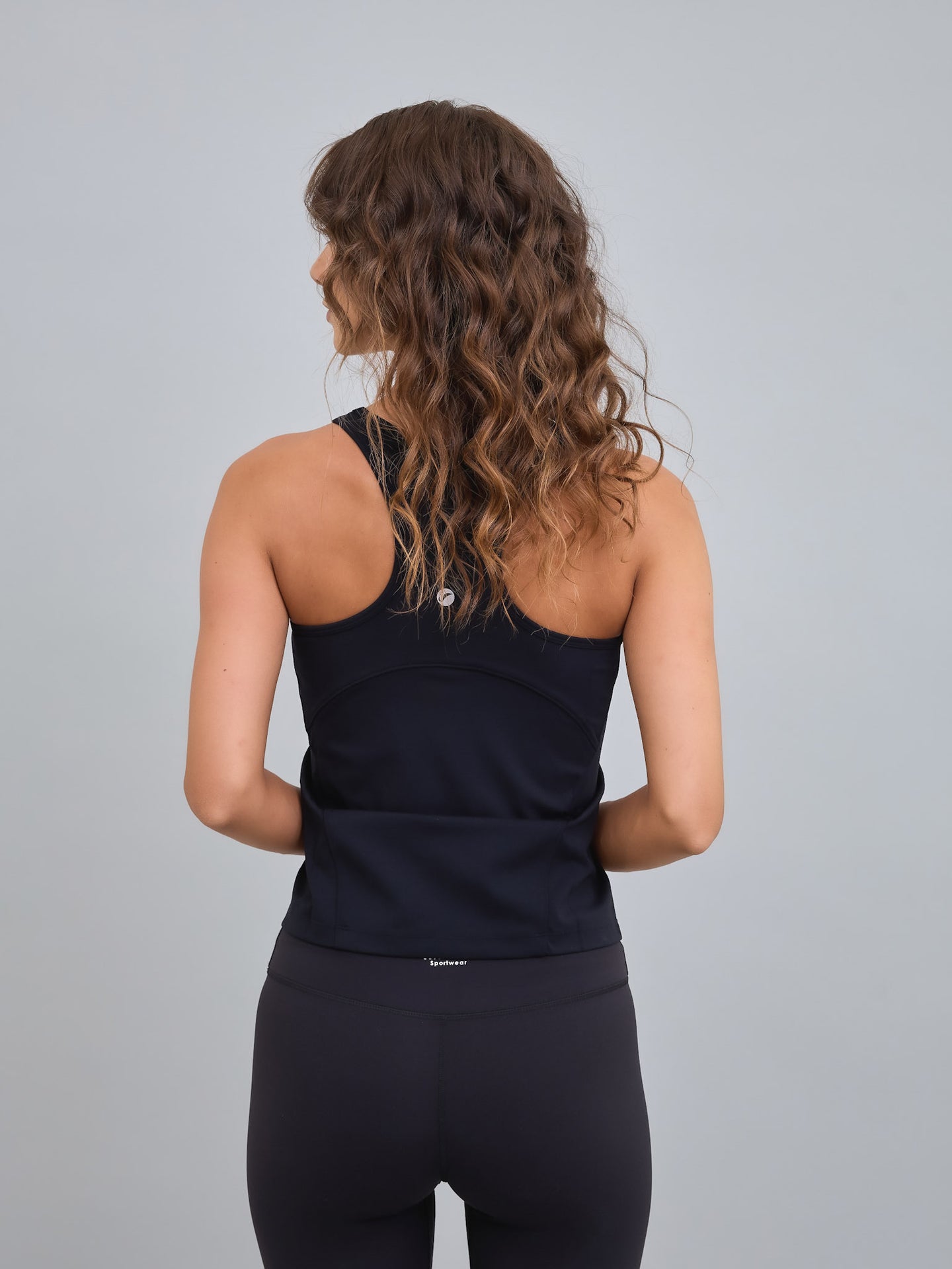 Polera Deportiva Elasticada Sin Mangas Emilia Negro