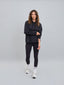 Poleron de Modal con Capucha Oversize Negro