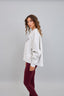 Poleron Cuello Redondo Oversized Mujer JHSW Gris Claro