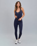 Top Deportivo Cuello Halter Azul Marino