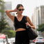 Peto Deportivo Cuello En V Solange Negro