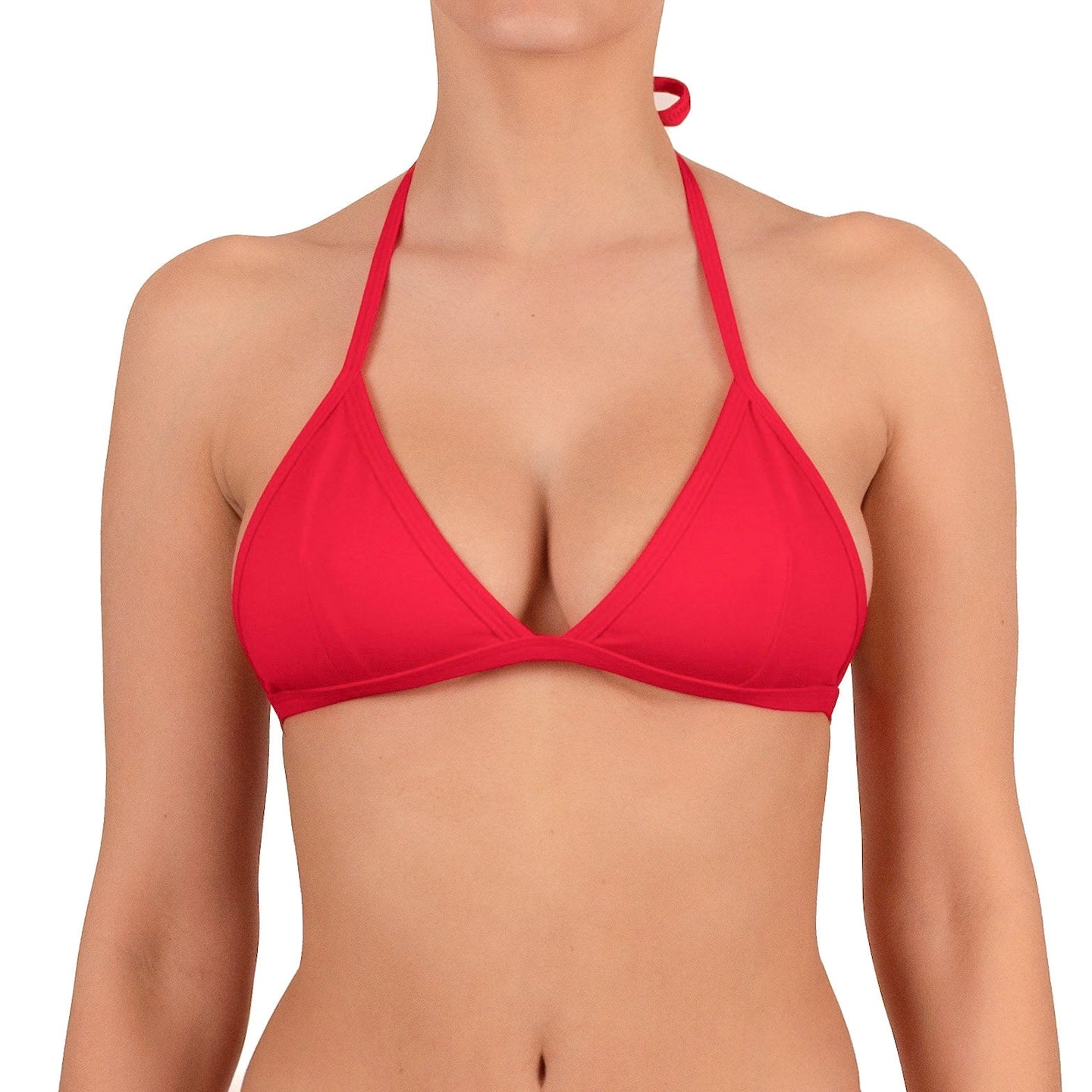 Top de Bikini Triángulo Isidora Rojo Pasion