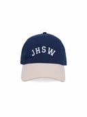 Gorro Tipo Jockey Bordado JHSW Azul Crema Blanco