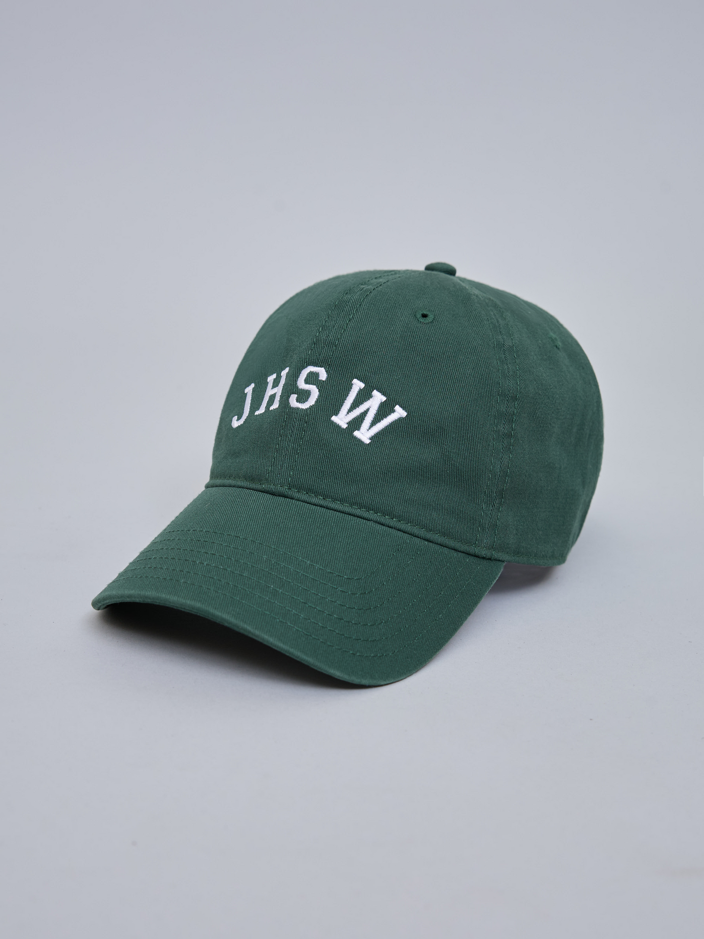 Gorro Tipo Jockey Bordado JHSW Verde Blanco