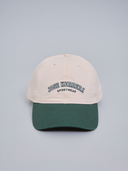 Gorro Tipo Jockey Bordado Jose Herrera Crema Verde Blanco
