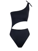 Traje de Baño Mujer Corte Isométrico Josefa Negro