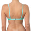 Top de Bikini Escote Redondo Con Tirante Ajustables Veronica Verde Celeste