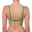 Top de Bikini Escote Redondo Con Tirante Ajustables Veronica Rosado Verde
