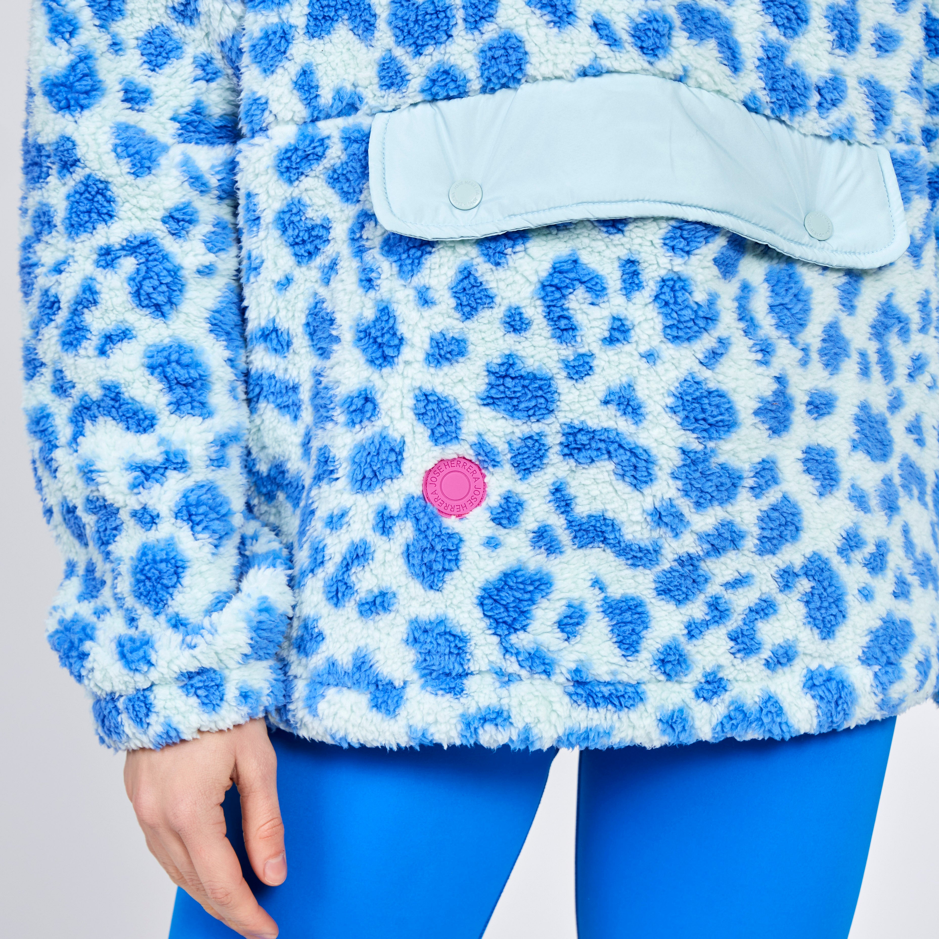 JACKET LILY LIGHT BLUE LEOPARD