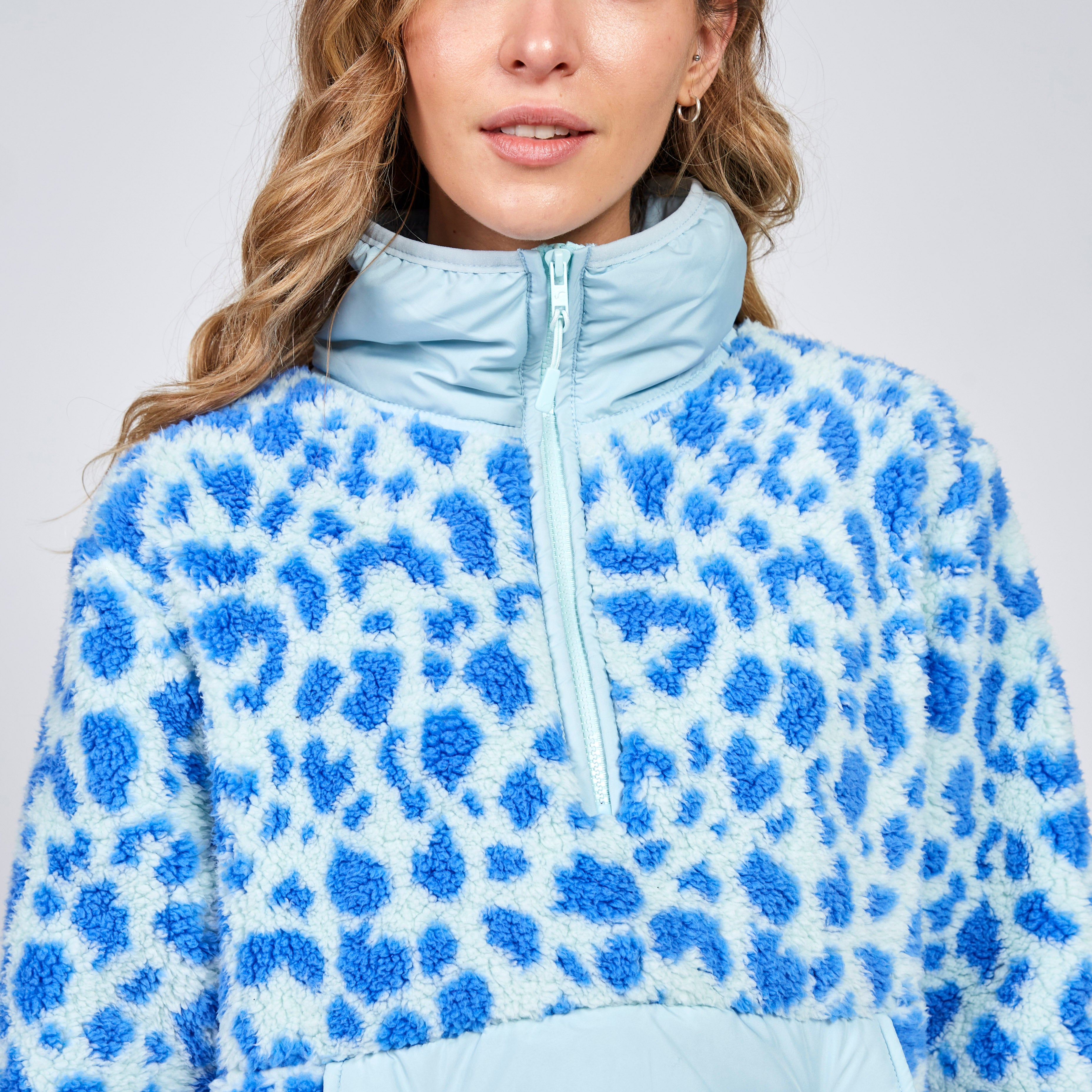 JACKET LILY LIGHT BLUE LEOPARD