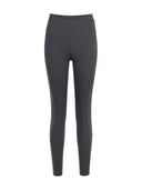 Calza Deportiva 7/8 Pretina Cruzada Gris Oscuro
