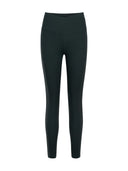 Calza Deportiva 7/8 Pretina Cruzada Verde Oscuro
