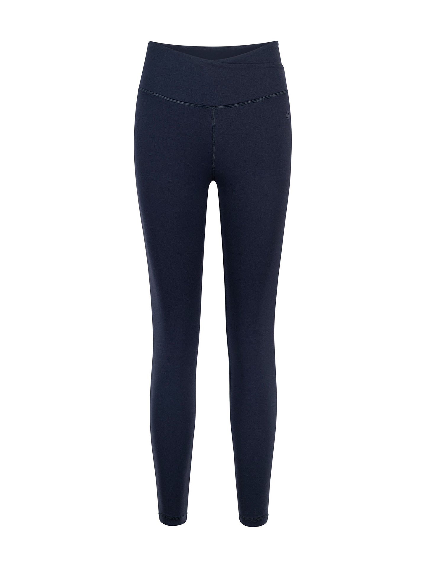 Calza Deportiva 7/8 Pretina Cruzada Azul Marino