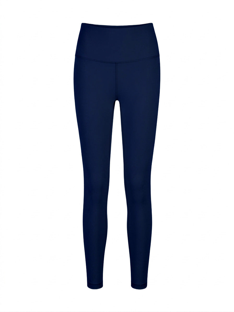 Calza Deportiva Tiro Alto 7/8 Azul Oscuro