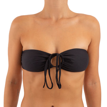 Top de Bikini Strapless Multiformas Lía Negro