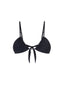 Top de Bikini Escote Redondo Recogido Lucy Negro