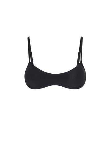 Top de Bikini Escote Redondo Nala Negro