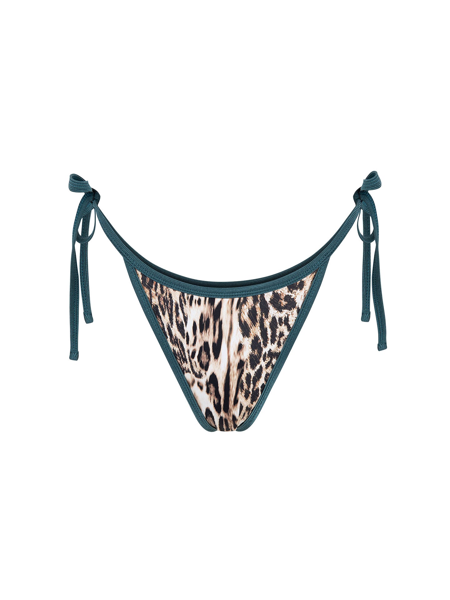 Bottom de Bikini Amarras Nora Jaguar Brillo Bosque by Paula y Sofía Fernández