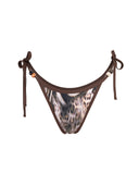 Bottom de Bikini Amarras Nora Leopardo Cafe Mostacilla Mix by Paula y Sofía Fernández