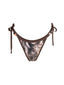 Bottom de Bikini Amarras Nora Leopardo Cafe Mostacilla Mix by Paula y Sofía Fernández