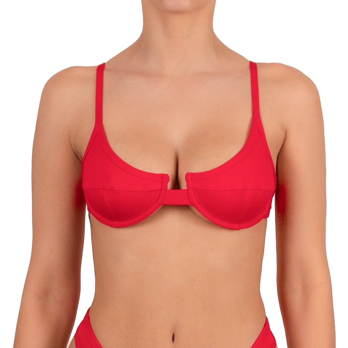 Top de Bikini con Arco Nidia Rojo Pasion
