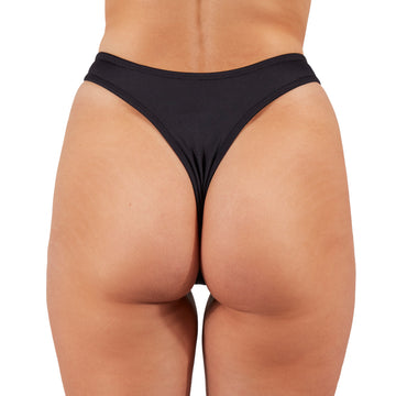 Bottom de Bikini Tiro Alto Olivia Negro